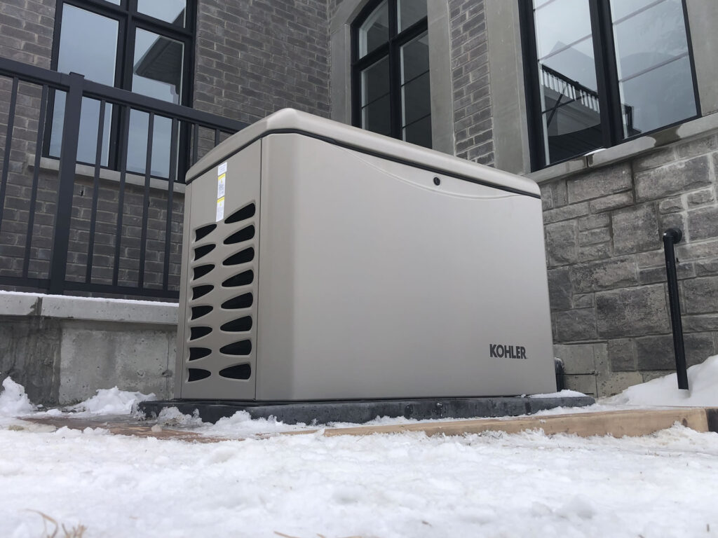 Kohler 20KW-Generator Winter Installation